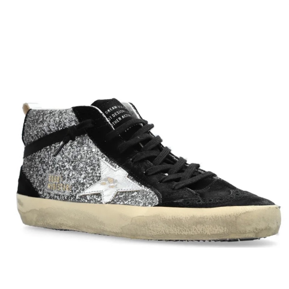 Golden Goose Black and silver Mid Star sneakers - Picture 9 of 15